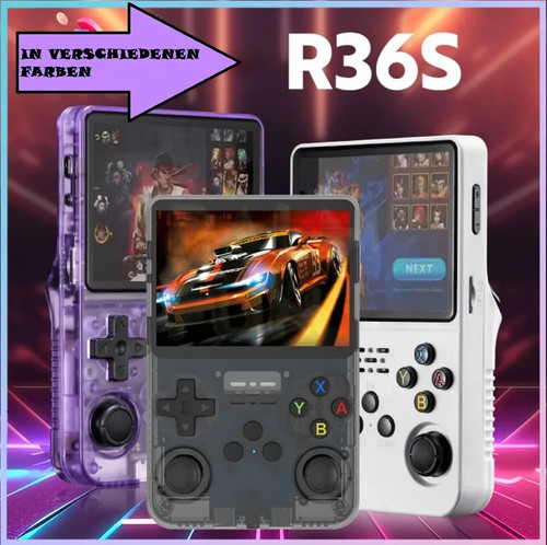 R36 retro handheld konsole - r36(s),