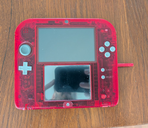 Nintendo 2ds transparent rot - nintendo,